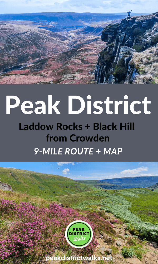 Laddow Rocks + Black Hill via Pennine Way From Crowden | 9-Mile Route ...