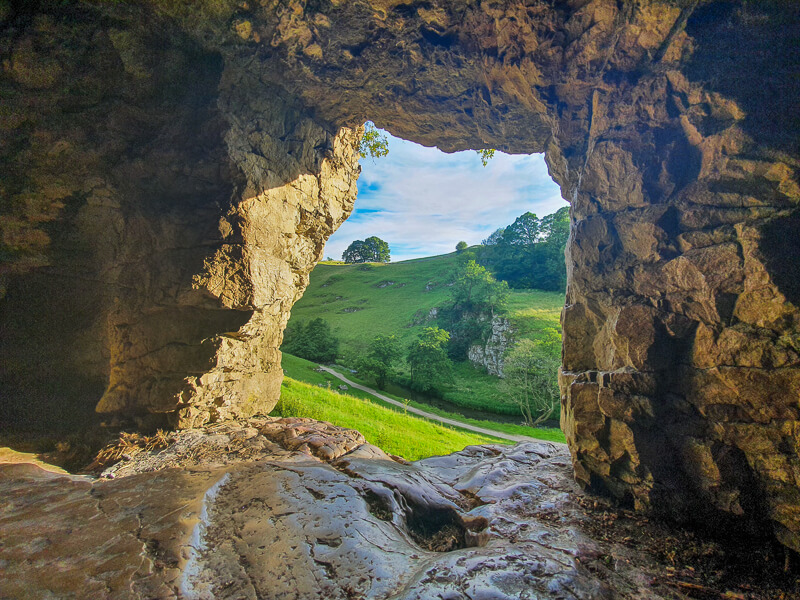 Cave with scenic view