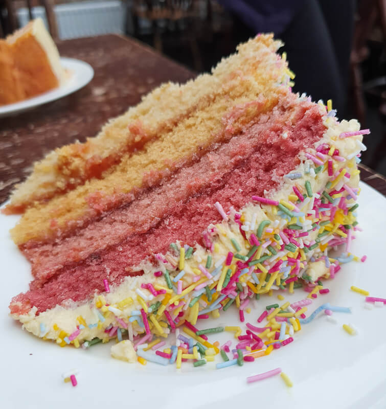 Cake from Roaches Tearoom