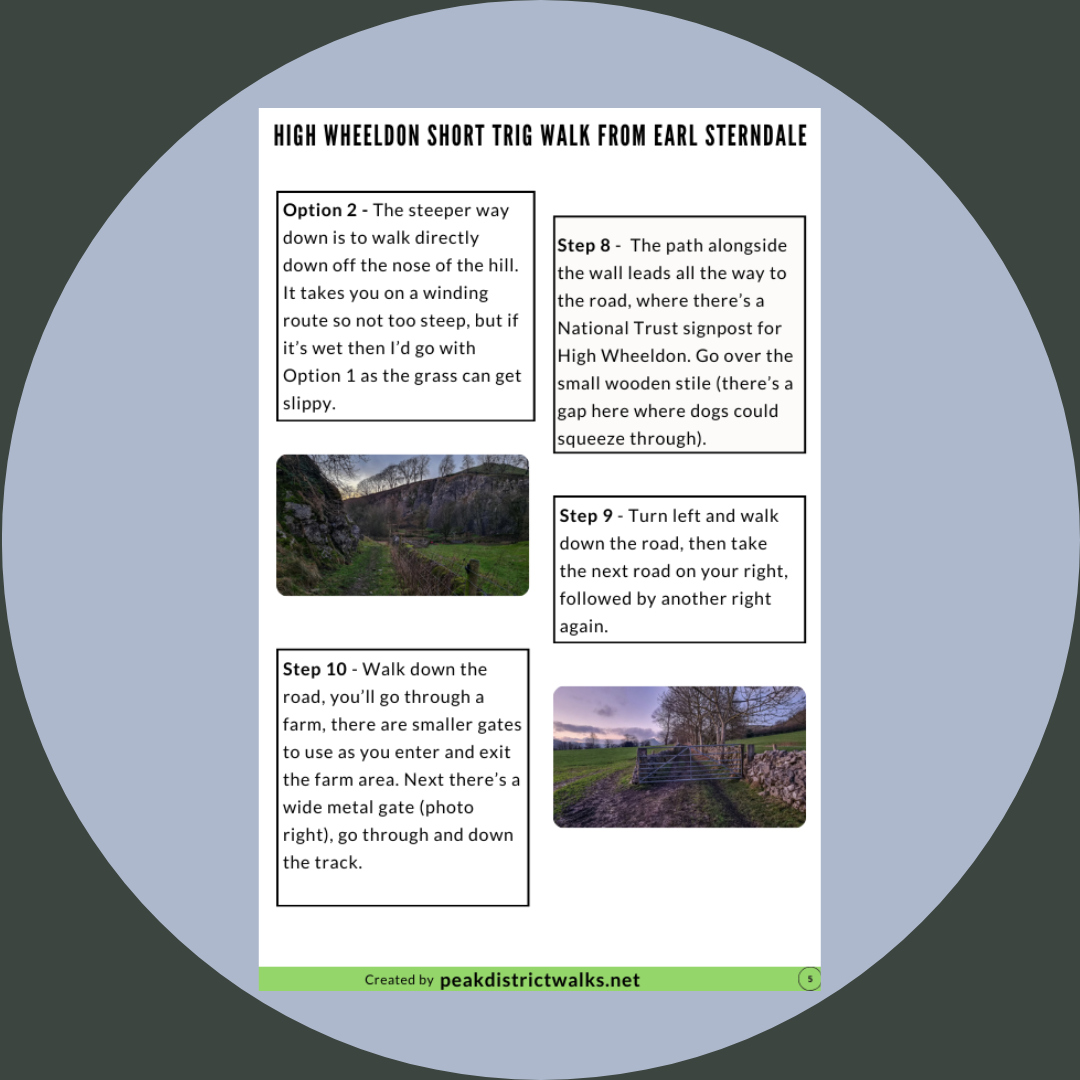 High Wheeldon Short Trig Walk From Earl Sterndale PDF | 3-Miles (Route 110) - Image 3