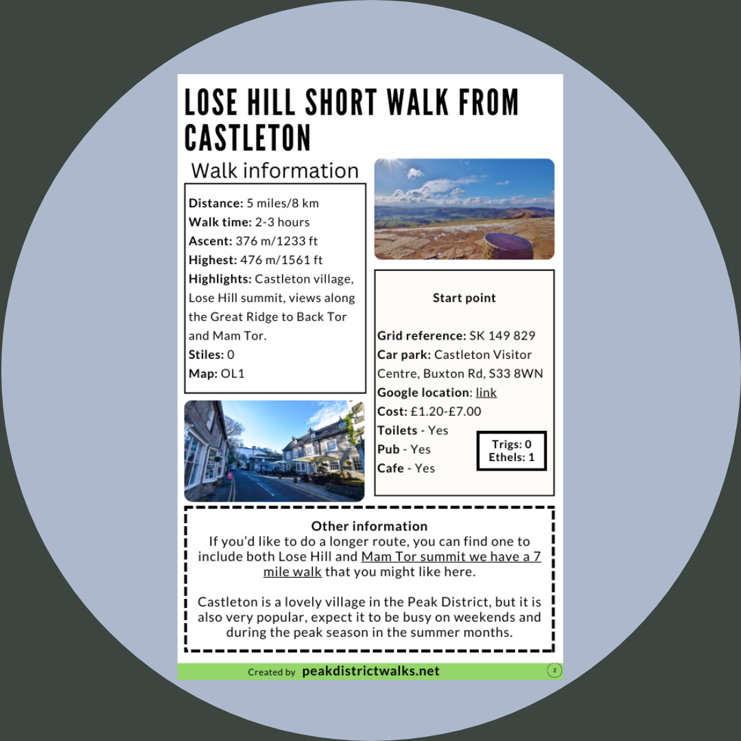 Lose Hill Short Walk from Castleton | 5-Miles (Route 003) - Image 2