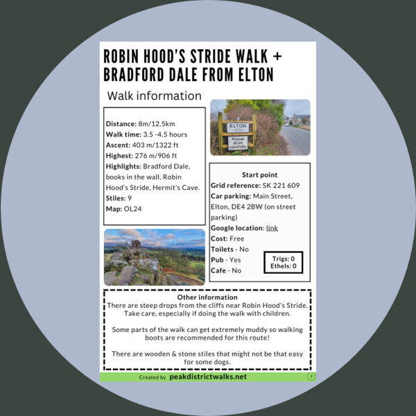 Robin Hood’s Stride Walk + Bradford Dale From Elton | 8-Mile Route (Route 007) - Image 2