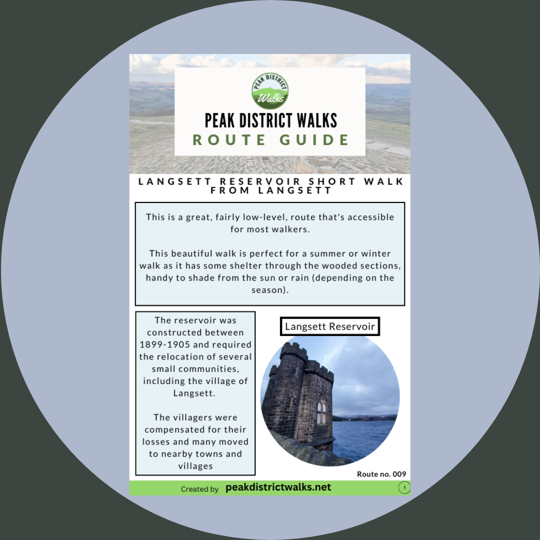 Langsett Reservoir Short Walk from Langsett | 4-Mile Route (Route 009)