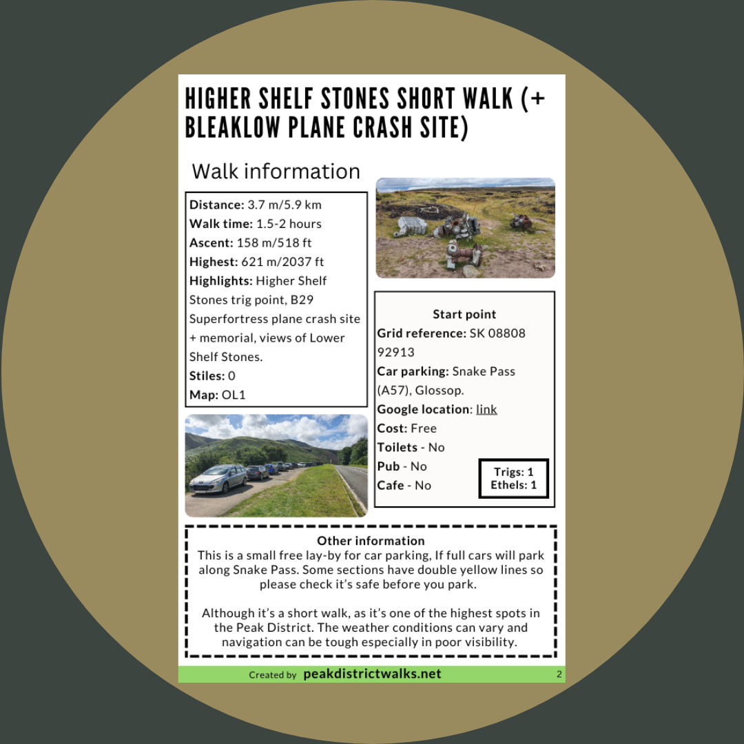 Higher Shelf Stones Short Walk (+ Bleaklow Plane Crash Site) | 4-Mile Route - Image 3