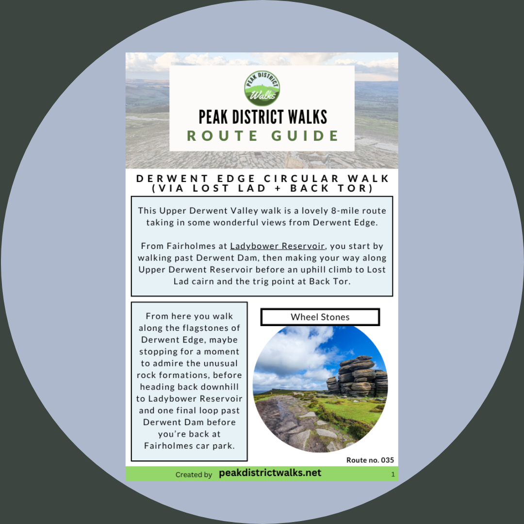 Derwent Edge Circular Walk (via Lost Lad + Back Tor) | 8-Mile Route