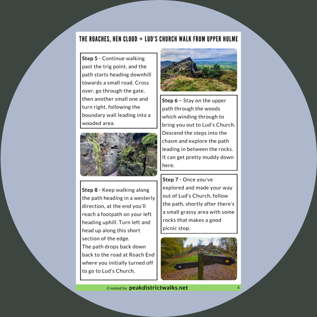The Roaches, Hen Cloud + Lud’s Church Walk From Upper Hulme | 10-Mile Route - Image 3