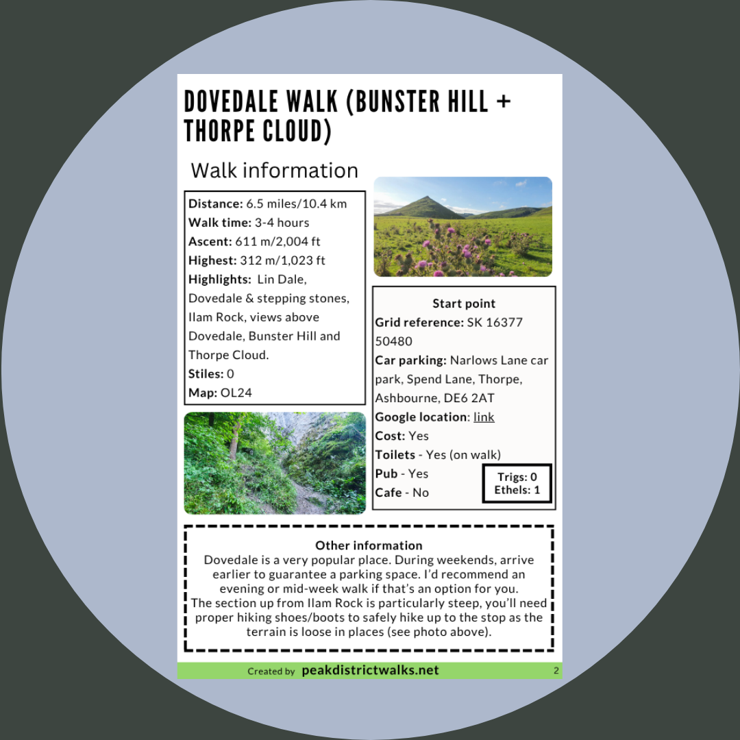 Dovedale Walk (Bunster Hill + Thorpe Cloud) | 7-Mile Route - Image 2