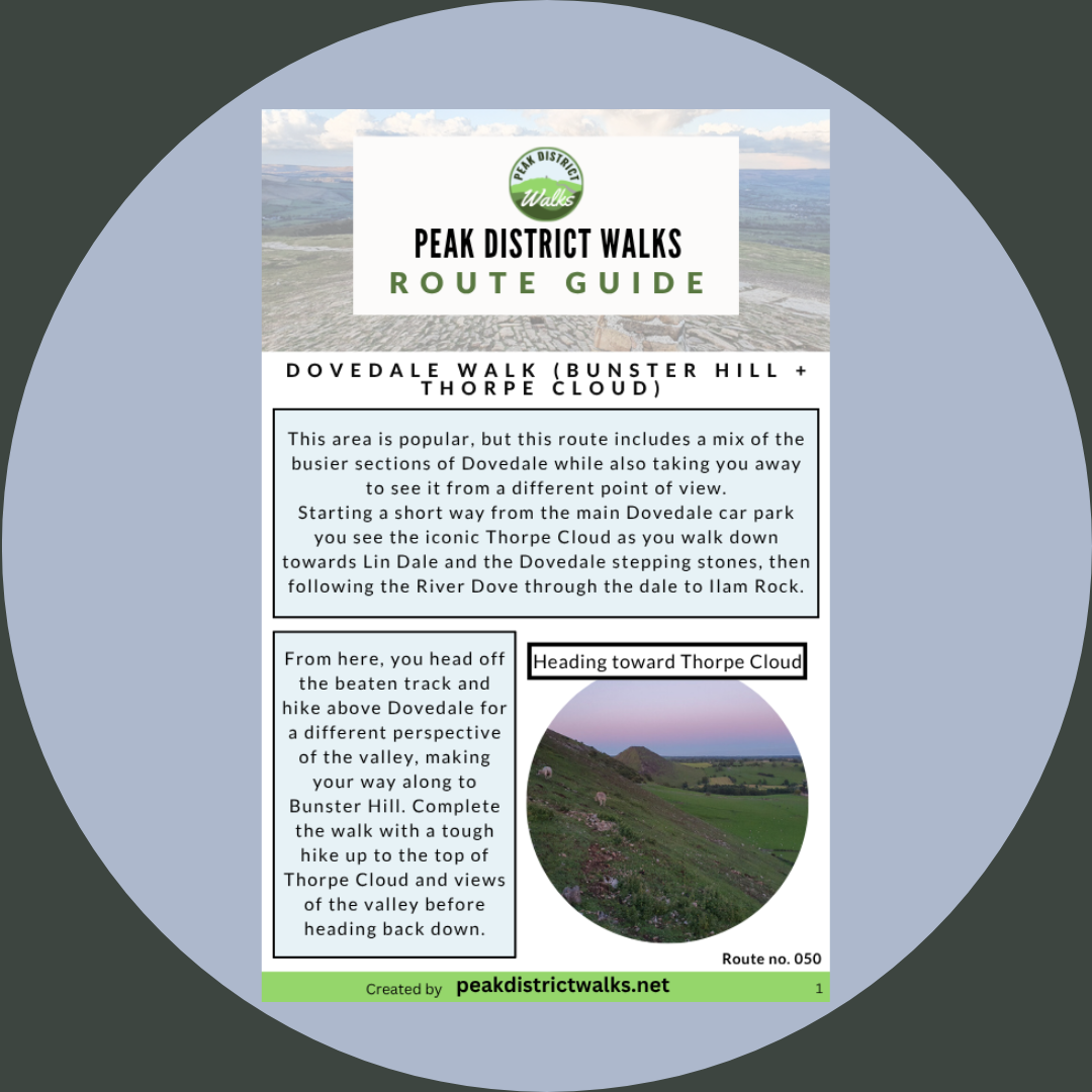 Dovedale Walk (Bunster Hill + Thorpe Cloud) | 7-Mile Route