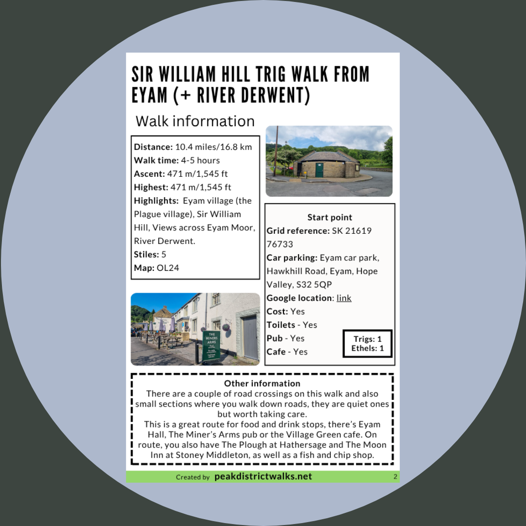 Sir William Hill Trig Walk From Eyam (+ River Derwent) | 10-Mile Route - Image 2
