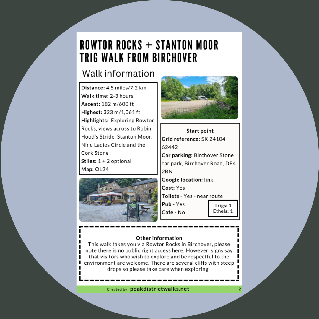 Rowtor Rocks + Stanton Moor Trig Walk From Birchover | 4.5-Mile Walk - Image 2