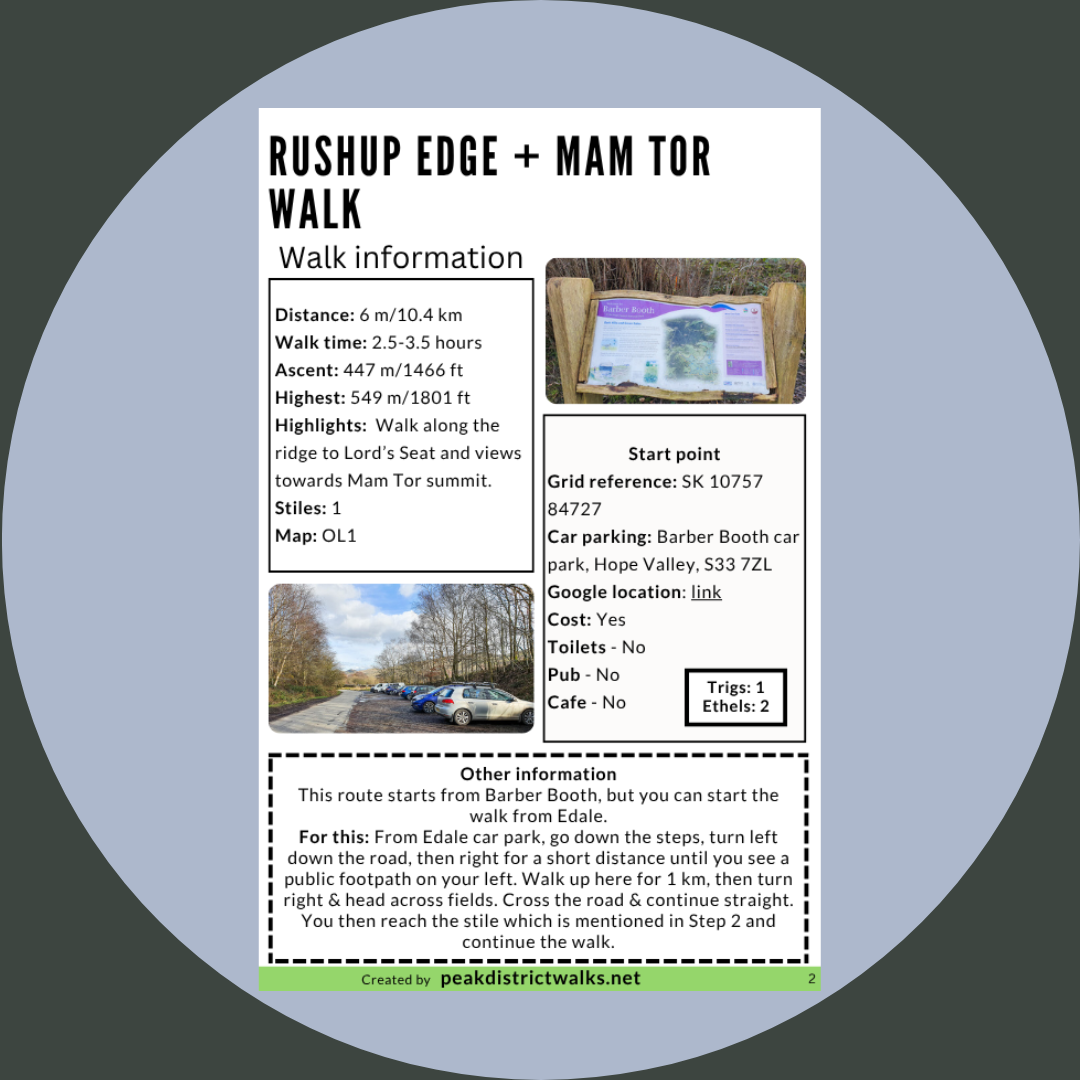 Rushup Edge + Mam Tor Walk | 6-Mile Route - Image 2