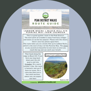 Laddow Rocks + Black Hill via Pennine Way From Crowden | 9-Mile Route