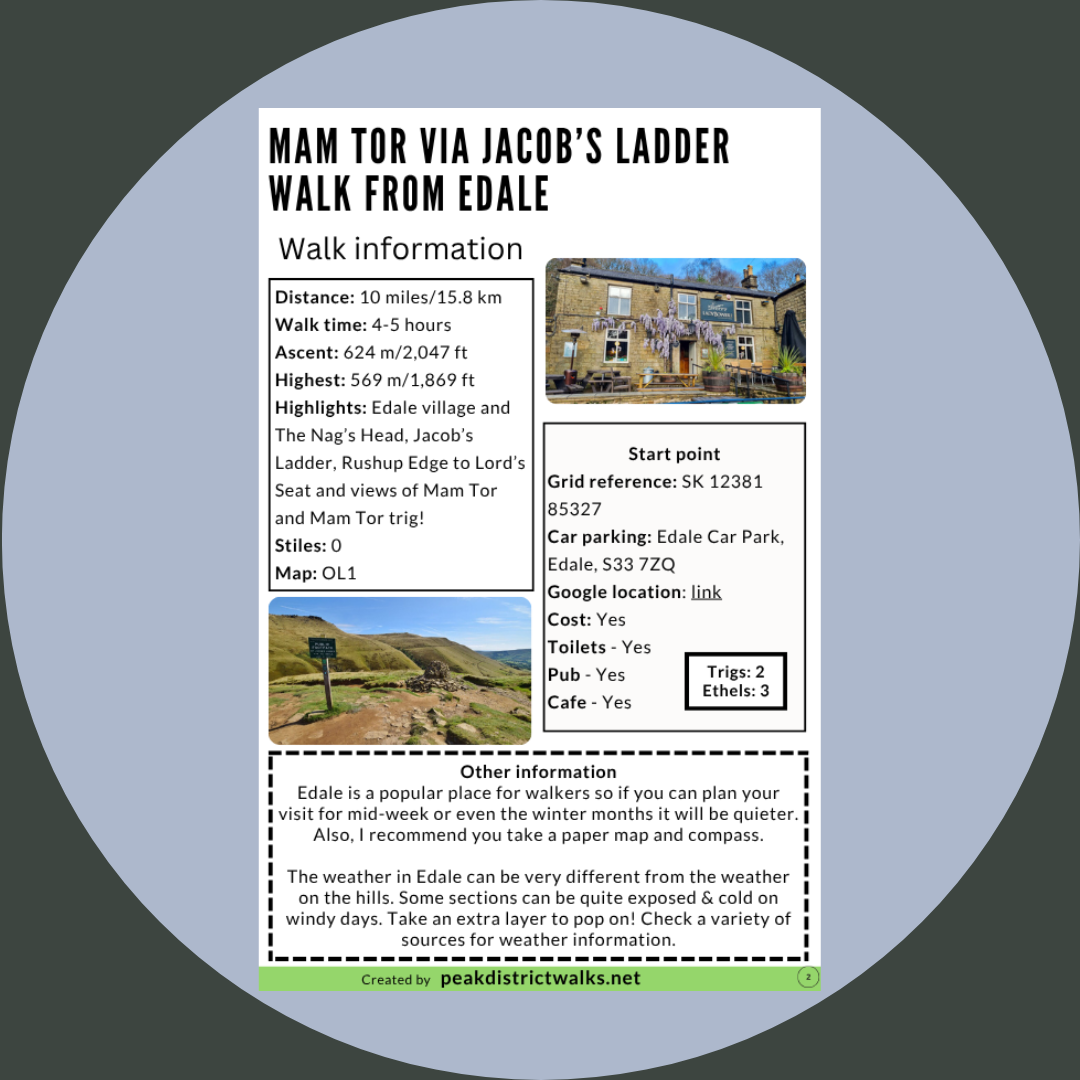 Mam Tor Via Jacob’s Ladder Walk From Edale | 10-Mile Route - Image 2
