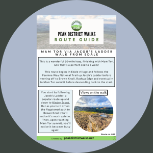 Mam Tor Via Jacob’s Ladder Walk From Edale | 10-Mile Route
