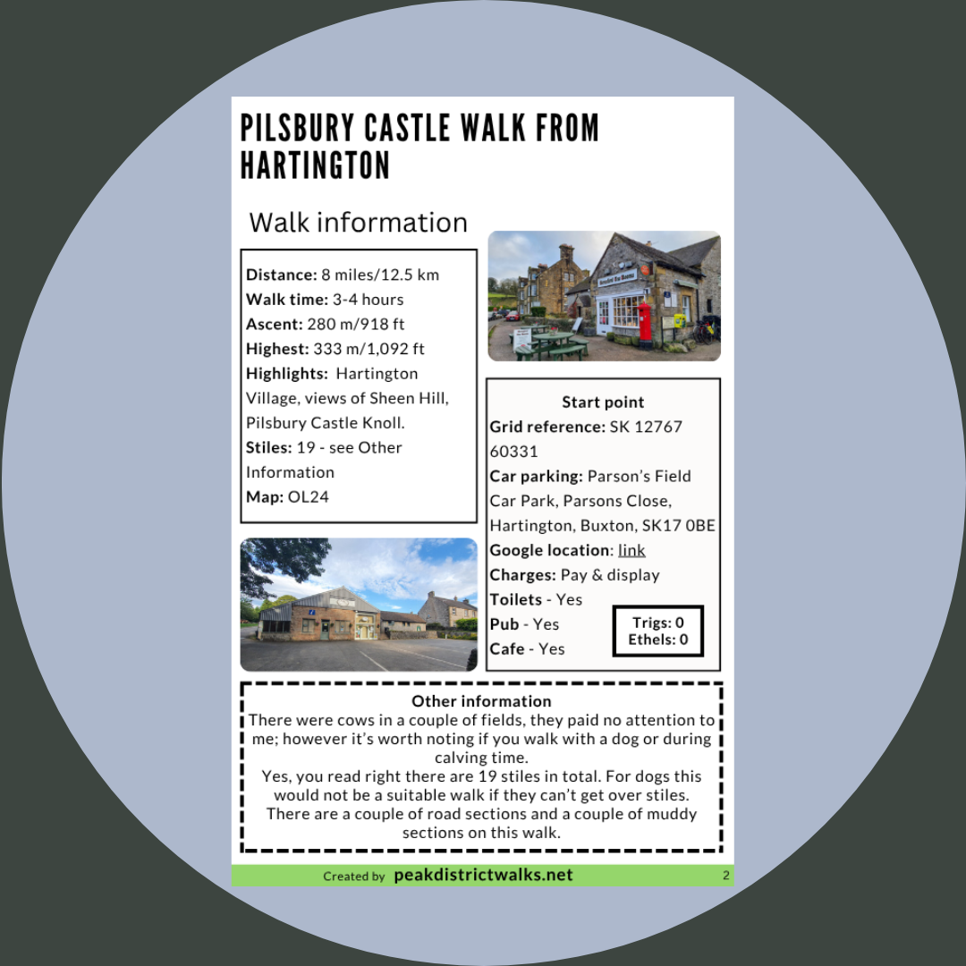 Pilsbury Castle Walk From Hartington | 8-Mile Route - Image 2