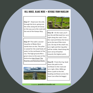 Hill House, Blake Mere + Revidge From Warslow | 10-Mile Route (Trig Walk) - Image 3