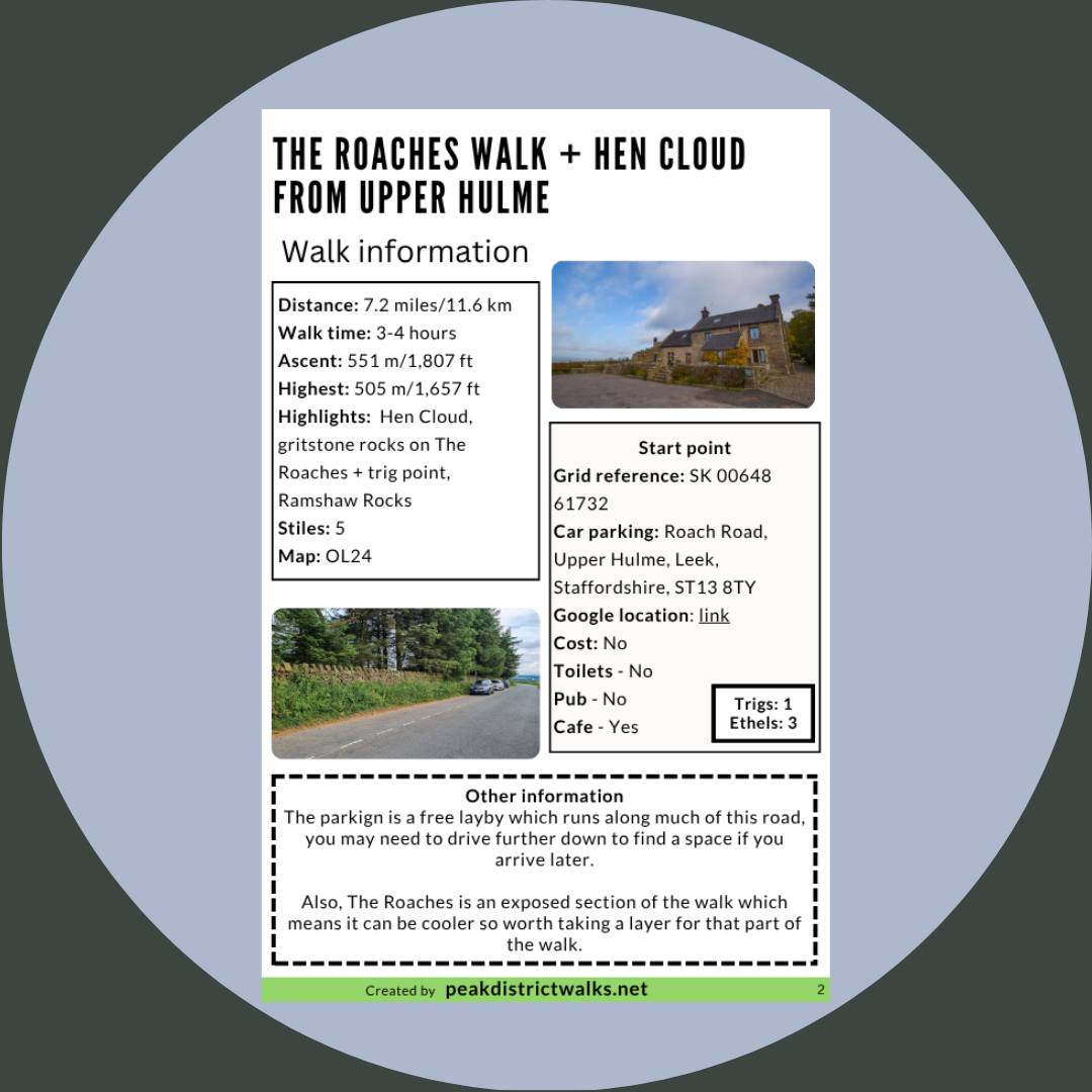 The Roaches Walk + Hen Cloud From Upper Hulme | 7-Mile Route - Image 2