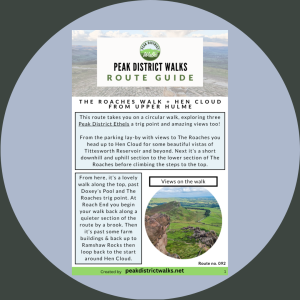 The Roaches Walk + Hen Cloud From Upper Hulme | 7-Mile Route