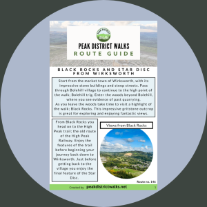 Black Rocks and Star Disc from Wirksworth | 4-mile route