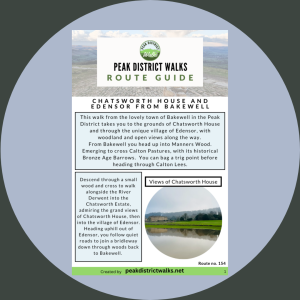 Chatsworth House and Edensor from Bakewell | 7-Mile route